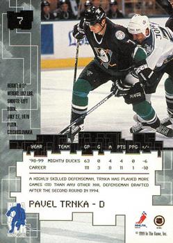 1999-00 Be a Player Millennium Signature Series - Chicago Sun-Times Ruby #7 Pavel Trnka Back