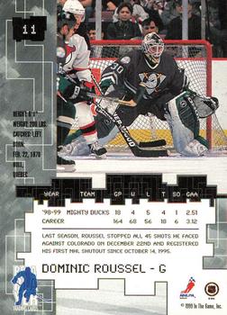 1999-00 Be a Player Millennium Signature Series - Chicago Sun-Times Ruby #11 Dominic Roussel Back