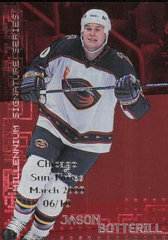 1999-00 Be a Player Millennium Signature Series - Chicago Sun-Times Ruby #18 Jason Botterill Front