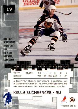 1999-00 Be a Player Millennium Signature Series - Chicago Sun-Times Ruby #19 Kelly Buchberger Back