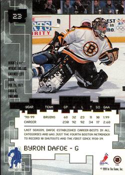 1999-00 Be a Player Millennium Signature Series - Chicago Sun-Times Ruby #23 Byron Dafoe Back