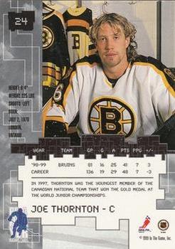 1999-00 Be a Player Millennium Signature Series - Chicago Sun-Times Ruby #24 Joe Thornton Back