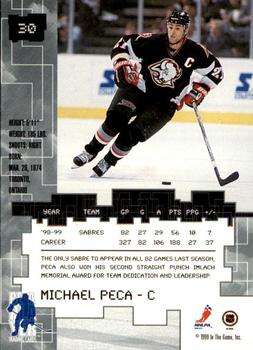 1999-00 Be a Player Millennium Signature Series - Chicago Sun-Times Ruby #30 Michael Peca Back
