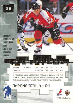 1999-00 Be a Player Millennium Signature Series - Chicago Sun-Times Ruby #39 Jarome Iginla Back