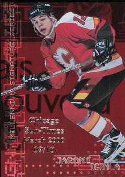 1999-00 Be a Player Millennium Signature Series - Chicago Sun-Times Ruby #39 Jarome Iginla Front