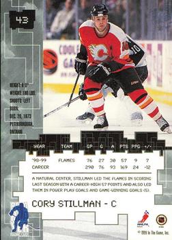 1999-00 Be a Player Millennium Signature Series - Chicago Sun-Times Ruby #43 Cory Stillman Back