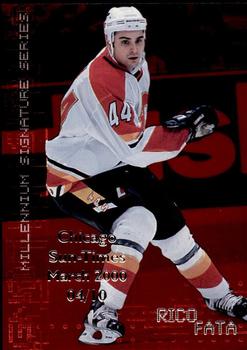 1999-00 Be a Player Millennium Signature Series - Chicago Sun-Times Ruby #46 Rico Fata Front