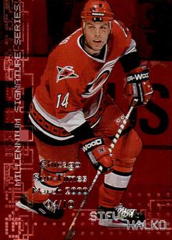 1999-00 Be a Player Millennium Signature Series - Chicago Sun-Times Ruby #47 Steve Halko Front