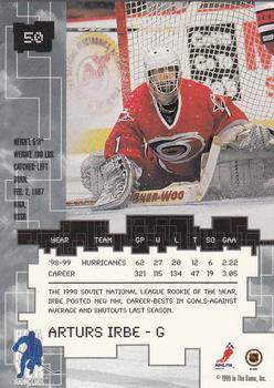 1999-00 Be a Player Millennium Signature Series - Chicago Sun-Times Ruby #50 Arturs Irbe Back