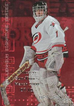 1999-00 Be a Player Millennium Signature Series - Chicago Sun-Times Ruby #50 Arturs Irbe Front