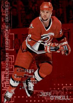 1999-00 Be a Player Millennium Signature Series - Chicago Sun-Times Ruby #51 Jeff O'Neill Front