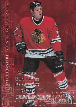 1999-00 Be a Player Millennium Signature Series - Chicago Sun-Times Ruby #57 Jean-Pierre Dumont Front