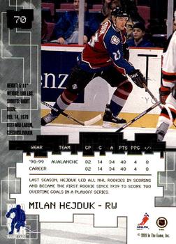 1999-00 Be a Player Millennium Signature Series - Chicago Sun-Times Ruby #70 Milan Hejduk Back
