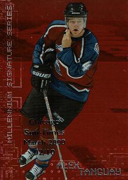 1999-00 Be a Player Millennium Signature Series - Chicago Sun-Times Ruby #73 Alex Tanguay Front