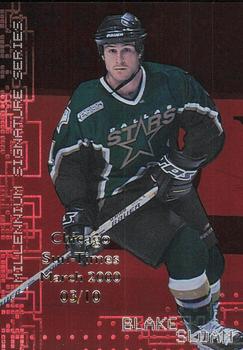 1999-00 Be a Player Millennium Signature Series - Chicago Sun-Times Ruby #74 Blake Sloan Front