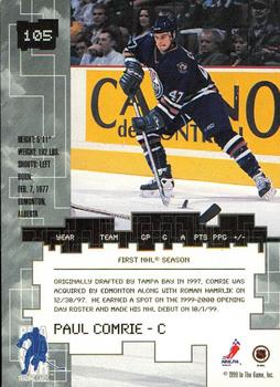 1999-00 Be a Player Millennium Signature Series - Chicago Sun-Times Ruby #105 Paul Comrie Back