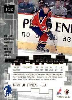 1999-00 Be a Player Millennium Signature Series - Chicago Sun-Times Ruby #112 Ray Whitney Back