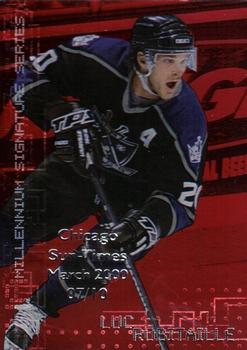 1999-00 Be a Player Millennium Signature Series - Chicago Sun-Times Ruby #122 Luc Robitaille Front