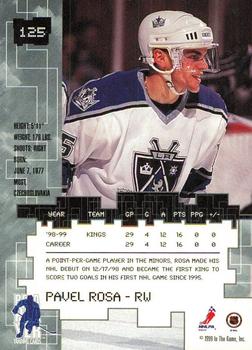1999-00 Be a Player Millennium Signature Series - Chicago Sun-Times Ruby #125 Pavel Rosa Back