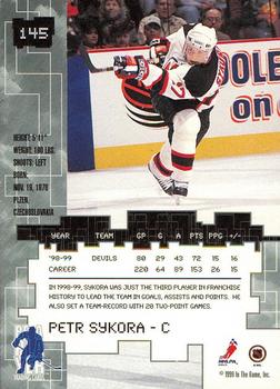 1999-00 Be a Player Millennium Signature Series - Chicago Sun-Times Ruby #145 Petr Sykora Back