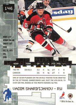 1999-00 Be a Player Millennium Signature Series - Chicago Sun-Times Ruby #146 Vadim Sharifijanov Back