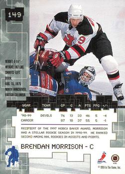 1999-00 Be a Player Millennium Signature Series - Chicago Sun-Times Ruby #149 Brendan Morrison Back