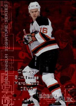 1999-00 Be a Player Millennium Signature Series - Chicago Sun-Times Ruby #150 Bobby Holik Front