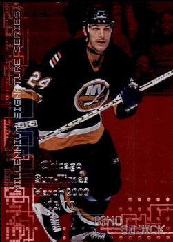 1999-00 Be a Player Millennium Signature Series - Chicago Sun-Times Ruby #154 Gino Odjick Front