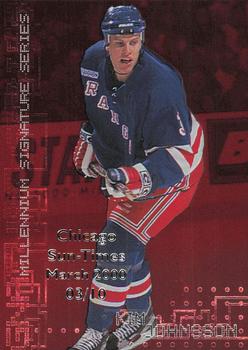 1999-00 Be a Player Millennium Signature Series - Chicago Sun-Times Ruby #158 Kim Johnsson Front