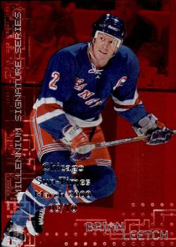 1999-00 Be a Player Millennium Signature Series - Chicago Sun-Times Ruby #159 Brian Leetch Front