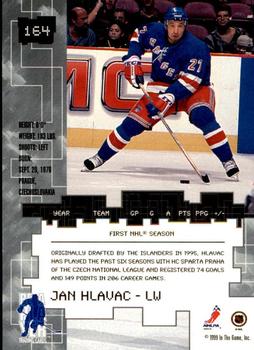 1999-00 Be a Player Millennium Signature Series - Chicago Sun-Times Ruby #164 Jan Hlavac Back