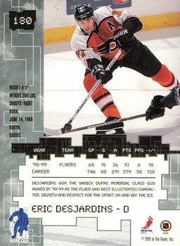 1999-00 Be a Player Millennium Signature Series - Chicago Sun-Times Ruby #180 Eric Desjardins Back