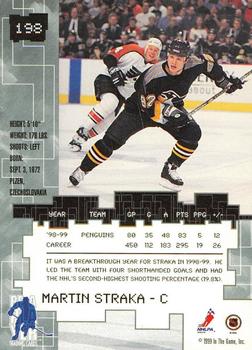 1999-00 Be a Player Millennium Signature Series - Chicago Sun-Times Ruby #198 Martin Straka Back