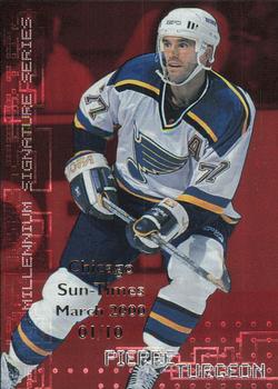 1999-00 Be a Player Millennium Signature Series - Chicago Sun-Times Ruby #205 Pierre Turgeon Front