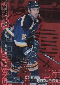 1999-00 Be a Player Millennium Signature Series - Chicago Sun-Times Ruby #207 Chris McAlpine Front
