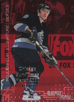 1999-00 Be a Player Millennium Signature Series - Chicago Sun-Times Ruby #237 Brad May Front