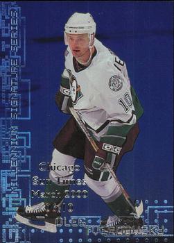 1999-00 Be a Player Millennium Signature Series - Chicago Sun-Times Sapphire #3 Oleg Tverdovsky Front