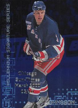 1999-00 Be a Player Millennium Signature Series - Chicago Sun-Times Sapphire #158 Kim Johnsson Front