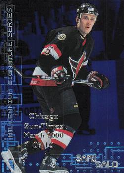 1999-00 Be a Player Millennium Signature Series - Chicago Sun-Times Sapphire #174 Sami Salo Front