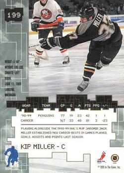 1999-00 Be a Player Millennium Signature Series - Chicago Sun-Times Sapphire #199 Kip Miller Back