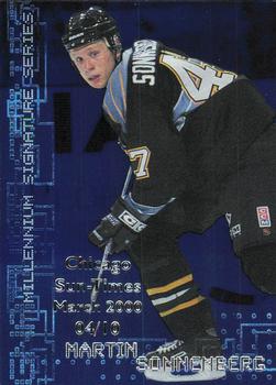 1999-00 Be a Player Millennium Signature Series - Chicago Sun-Times Sapphire #200 Martin Sonnenberg Front