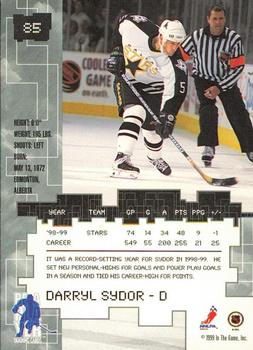 1999-00 Be a Player Millennium Signature Series - Toronto Spring Expo Gold #85 Darryl Sydor Back
