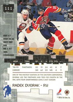1999-00 Be a Player Millennium Signature Series - Toronto Spring Expo Gold #111 Radek Dvorak Back
