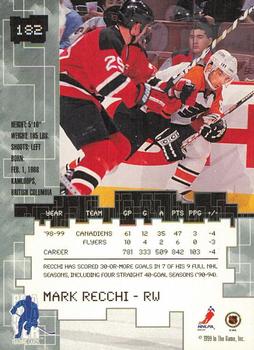 1999-00 Be a Player Millennium Signature Series - Toronto Spring Expo Gold #182 Mark Recchi Back