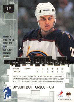 1999-00 Be a Player Millennium Signature Series - Toronto Spring Expo Ruby #18 Jason Botterill Back