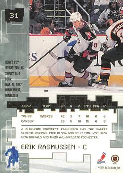 1999-00 Be a Player Millennium Signature Series - Toronto Spring Expo Ruby #31 Erik Rasmussen Back