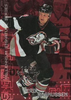 1999-00 Be a Player Millennium Signature Series - Toronto Spring Expo Ruby #31 Erik Rasmussen Front