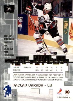 1999-00 Be a Player Millennium Signature Series - Toronto Spring Expo Ruby #34 Vaclav Varada Back