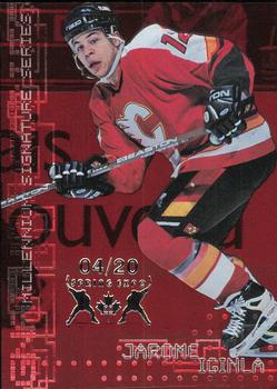 1999-00 Be a Player Millennium Signature Series - Toronto Spring Expo Ruby #39 Jarome Iginla Front
