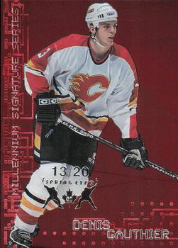 1999-00 Be a Player Millennium Signature Series - Toronto Spring Expo Ruby #44 Denis Gauthier Front
